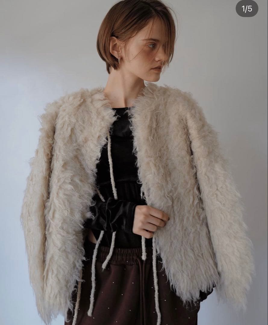 即日発送 TRUNC 88 Fluffy Ribbon Cardigan