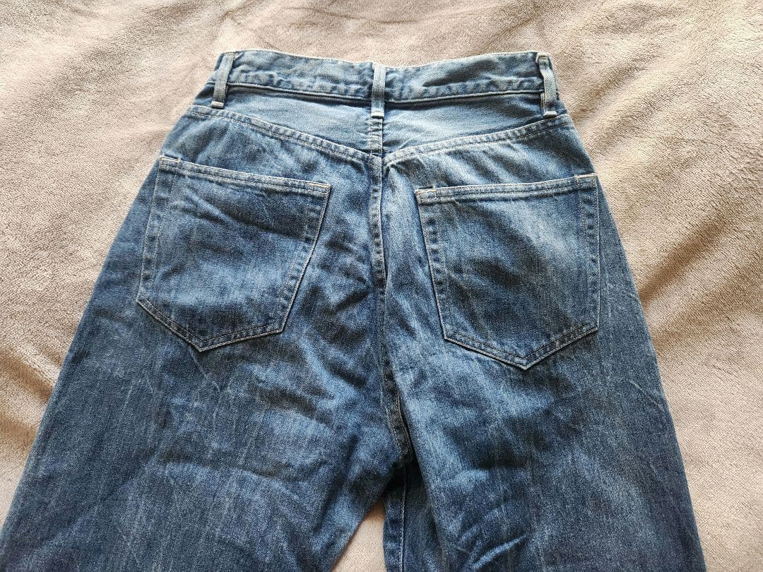 AURALEE selvedge faded light denim サイズ0