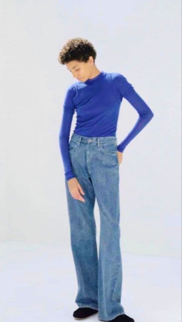 AURALEE selvedge faded light denim サイズ0