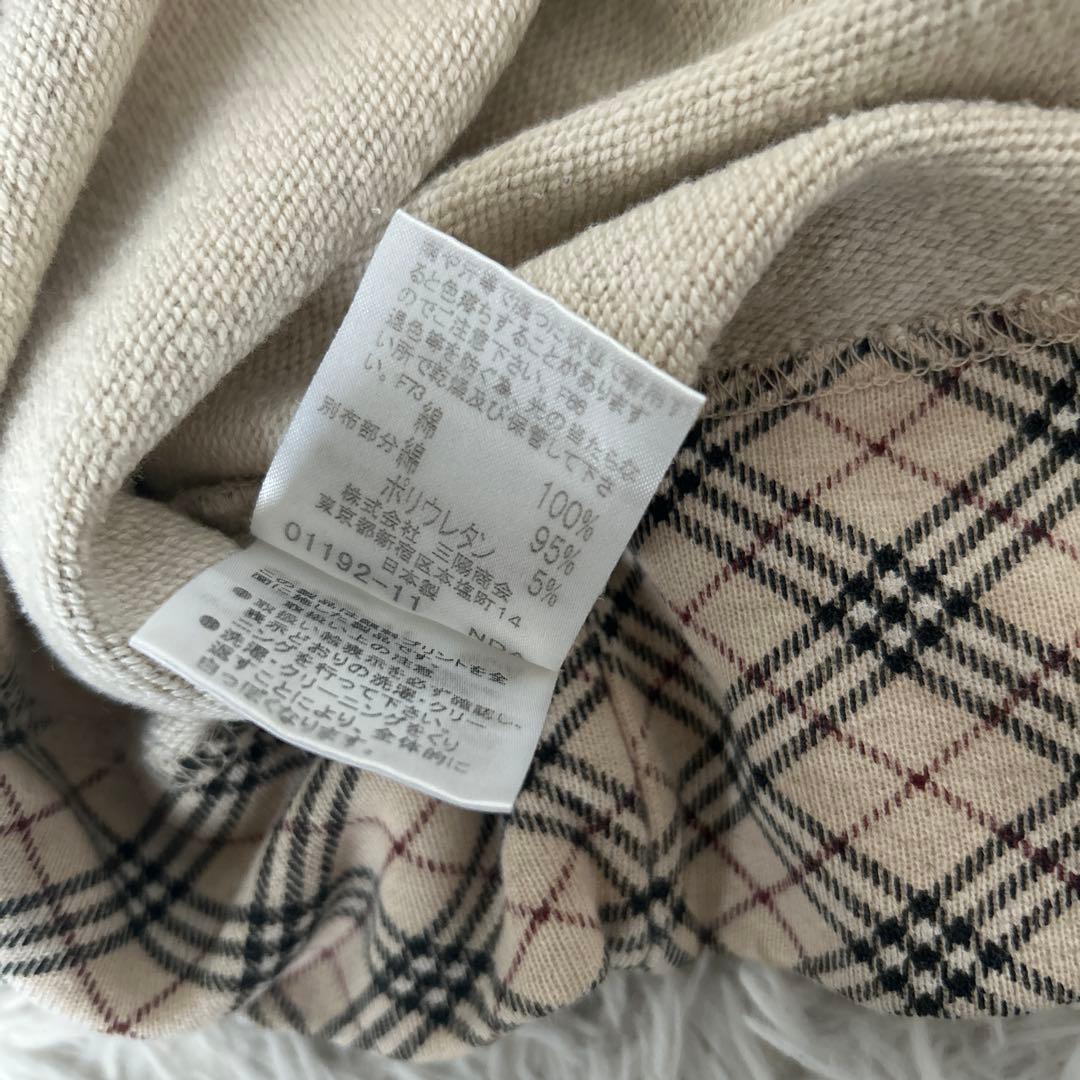 平成 y2k バーバリーブルーレーベル ロゴ刺繍 ノバチェック 半袖　トップス