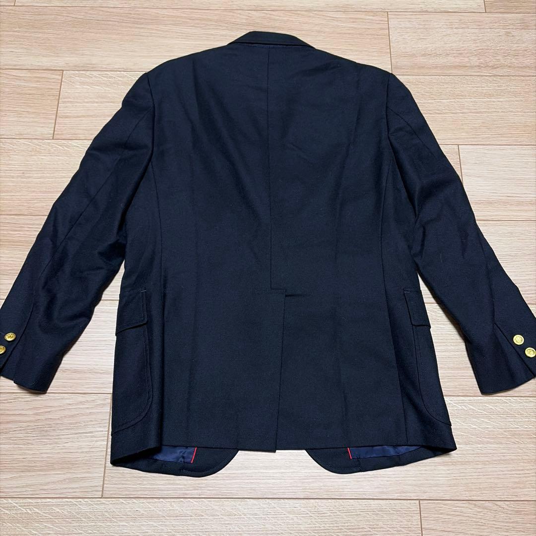 【美品】J.PRESS 紺ブレザー ペピンメリノウール 3B 金ボタン 羊毛