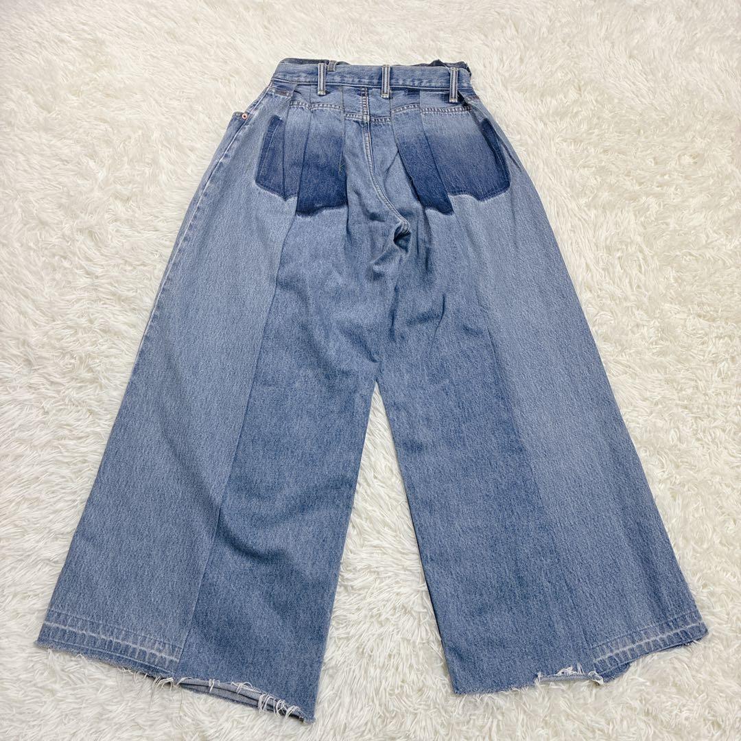 77サーカ × カレンソロジー 別注 バギー デニムパンツ ワイド リメイク M