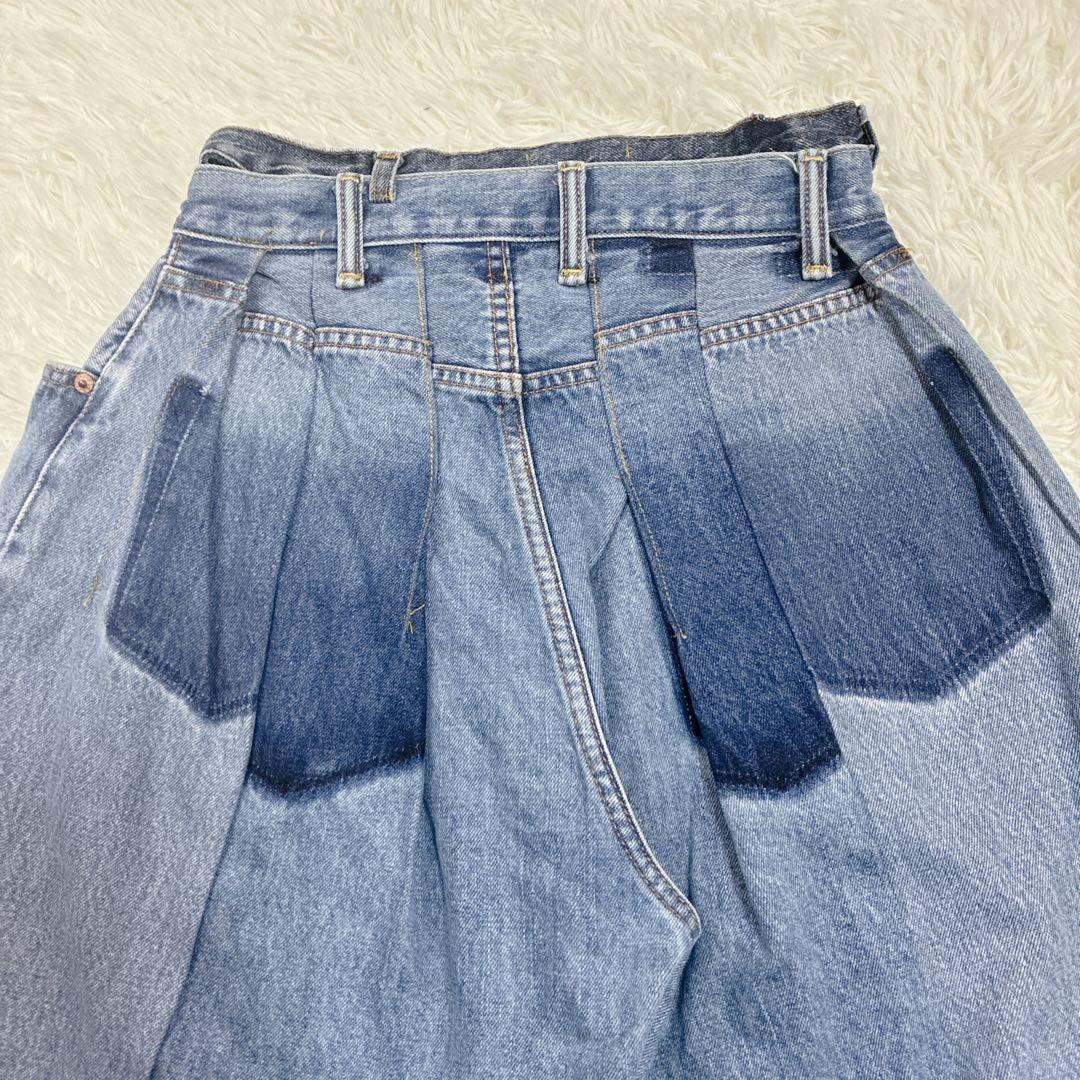 77サーカ × カレンソロジー 別注 バギー デニムパンツ ワイド リメイク M
