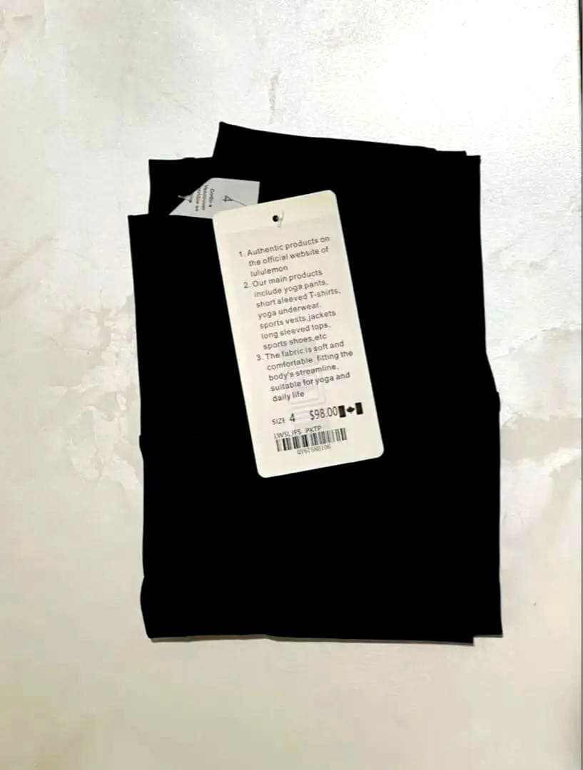 cotton♪新品Lululemon Groove ヨガパンツ　黒S(4)
