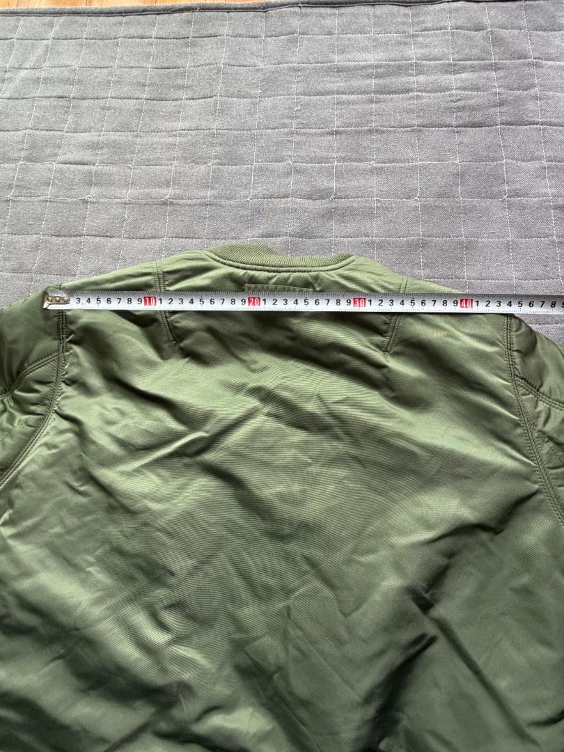 ✨リバーシブル✨美品 (M) ALPHA MA-1 黒×緑 フライトジャケット
