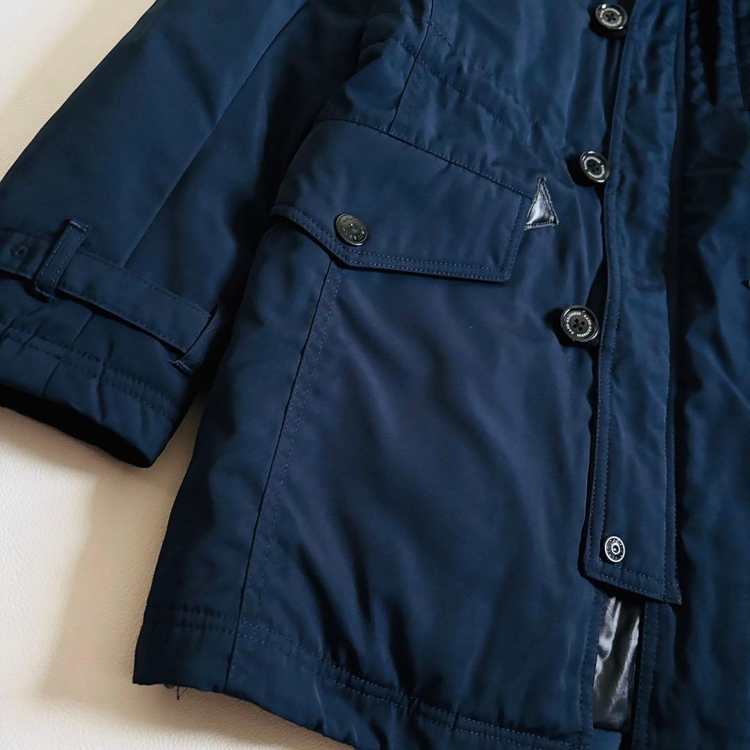 2325【美品】ナノユニバース 西川ダウン ダウンコート N3-B ロングコート