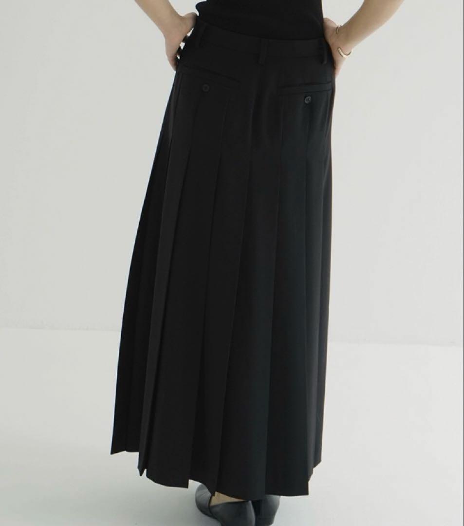【美品】CLANE LONG WIDE PLEATS SKIRT