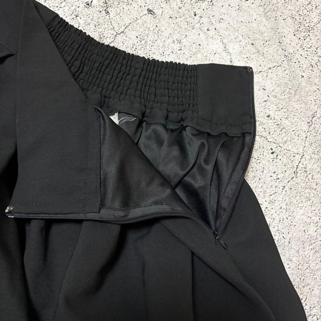 COMMEdesGARCONS アシンメトリースカート　チュール　ウールギャバ