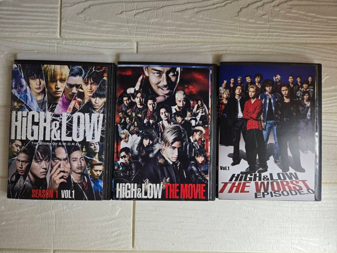 HiGH&LOW 　ハイ&ロー　シリーズ　DVD 全18巻セット
