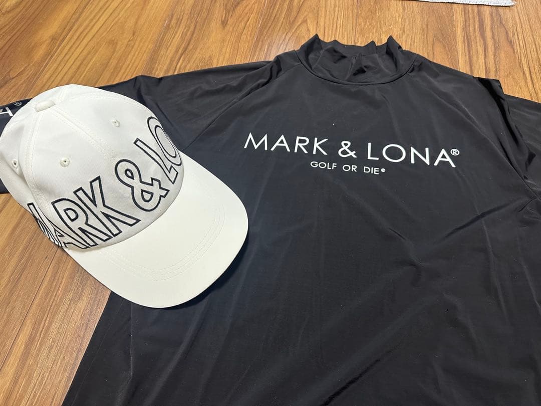 MARK & LONA ブラック長袖シャツ&キャップ