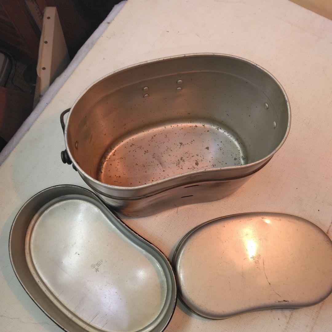 日本軍水筒　飯ごう　食器　盃