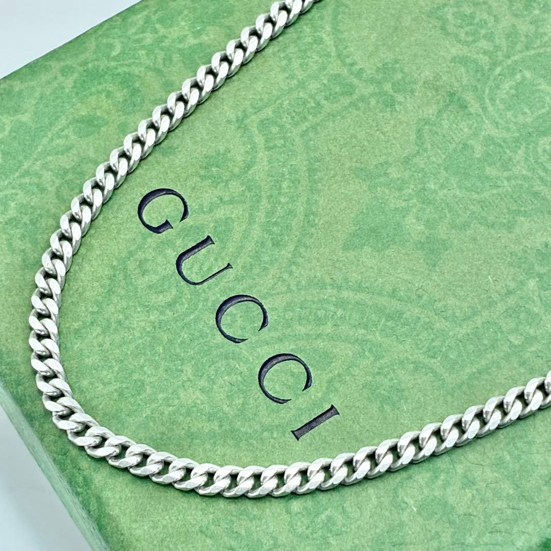 【50cm・幅3mm】GUCCI　グッチ　喜平チェーンのみ　ネックレス　美品