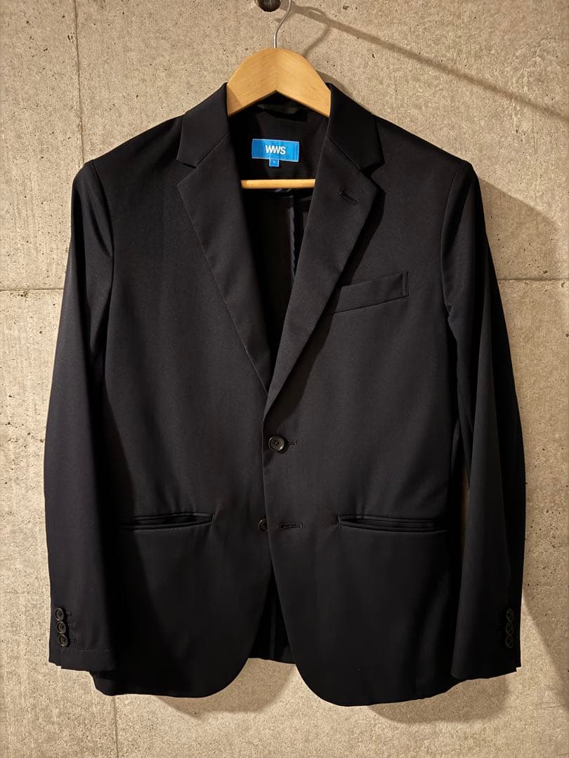 [美品]ワークウェアスーツ/Bizテーラードジャケット ダークネイビー Sサイズ