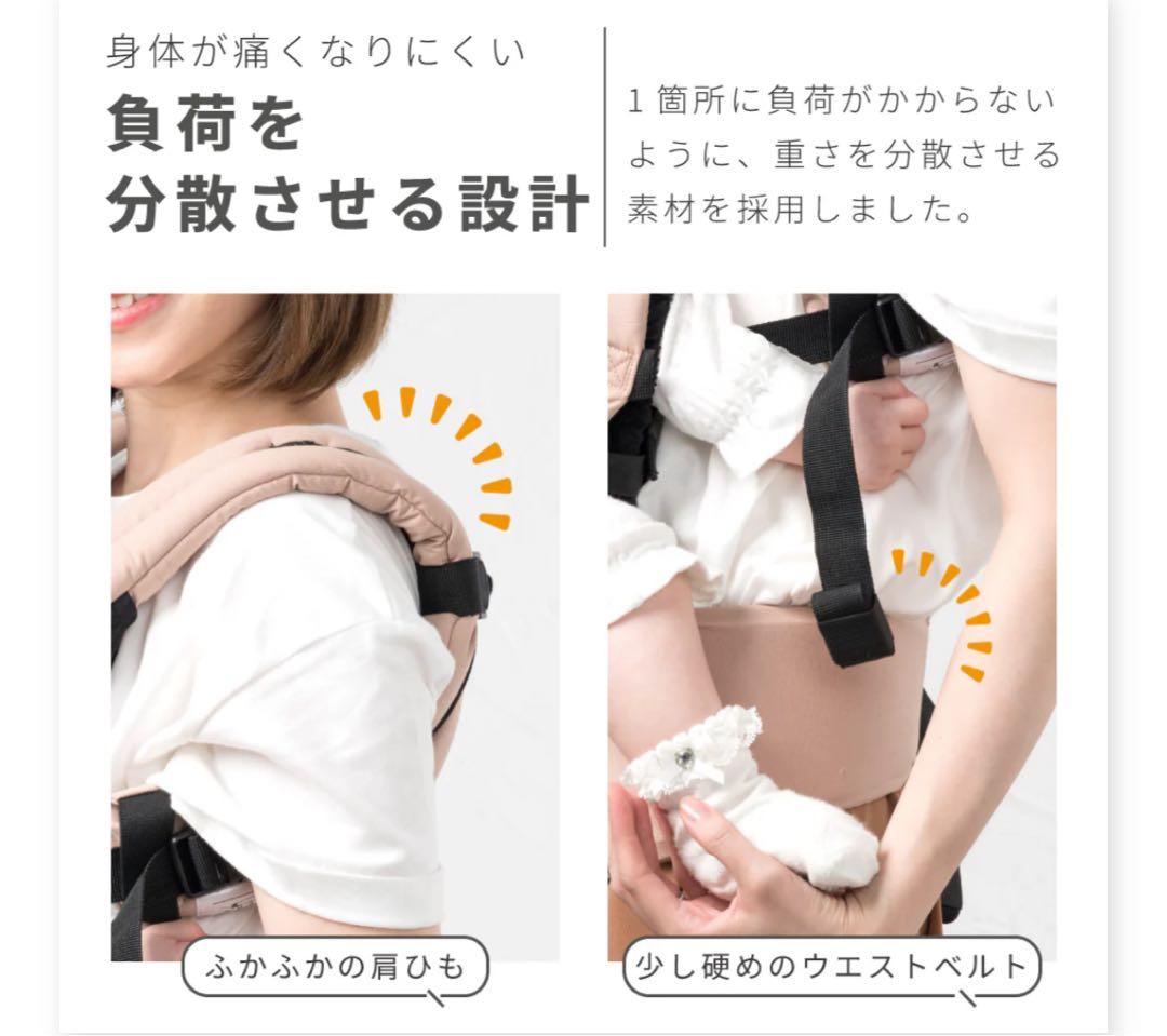 ナップナップ抱っこ紐　ネイビー