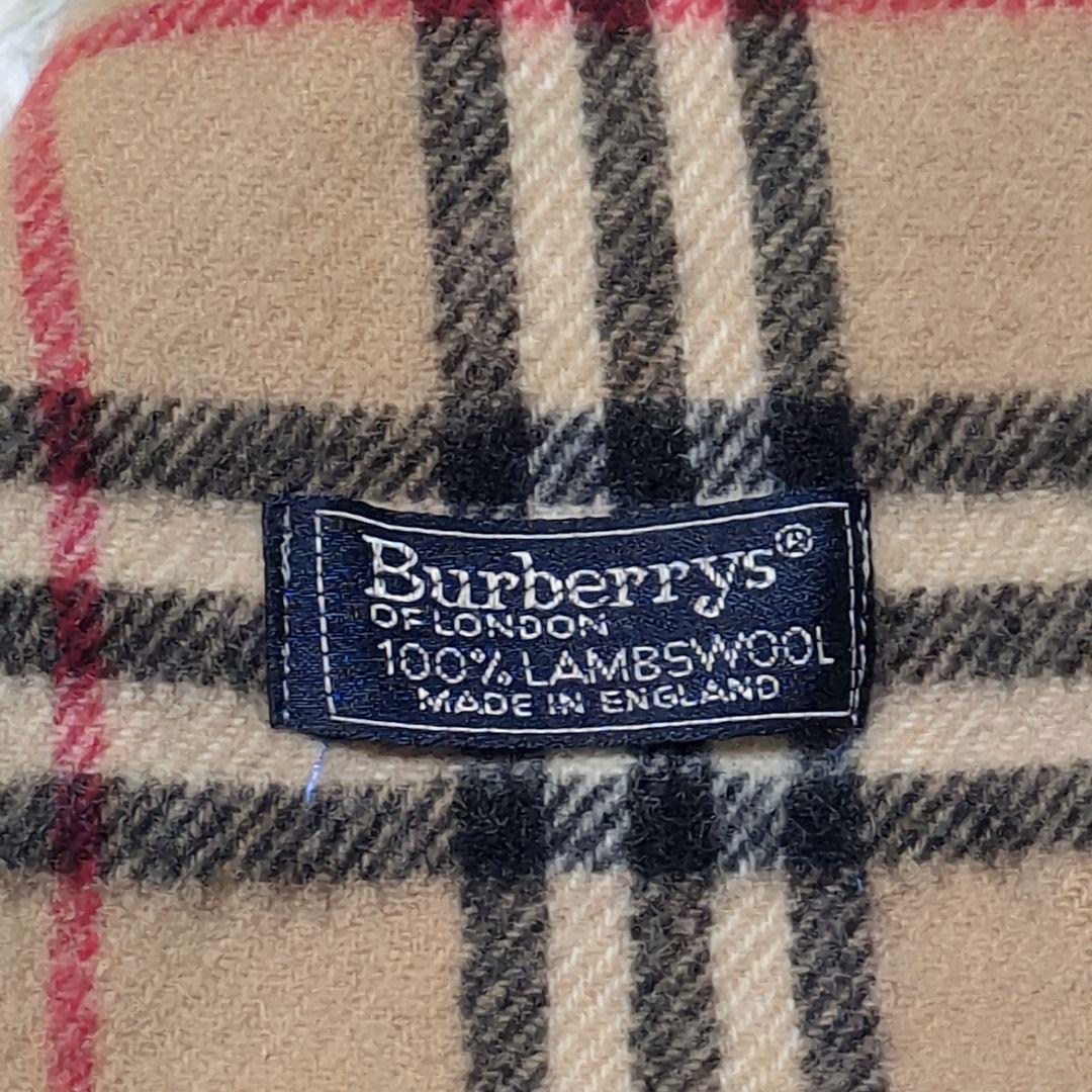 美品✨バーバリー マフラー ノバチェック 英国製 ラムウール