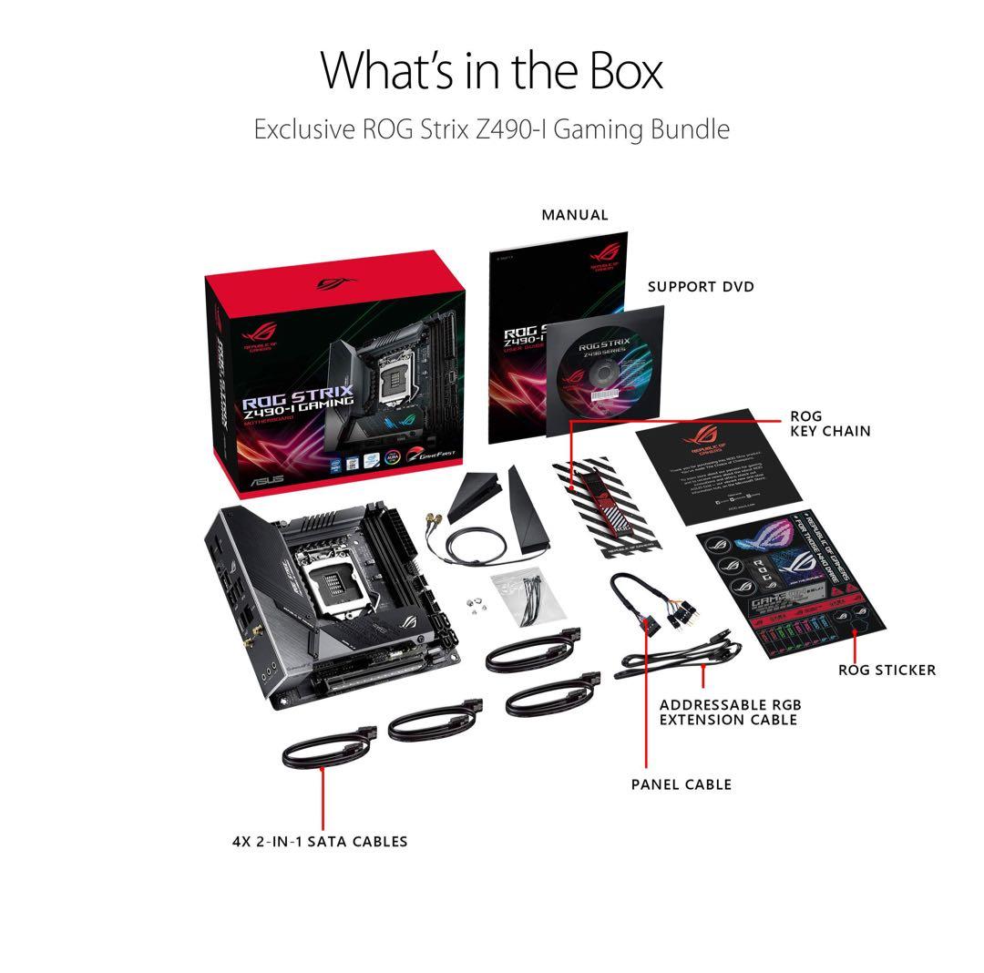 ASUS ROG STRIX Z490-I GAMING マザーボード