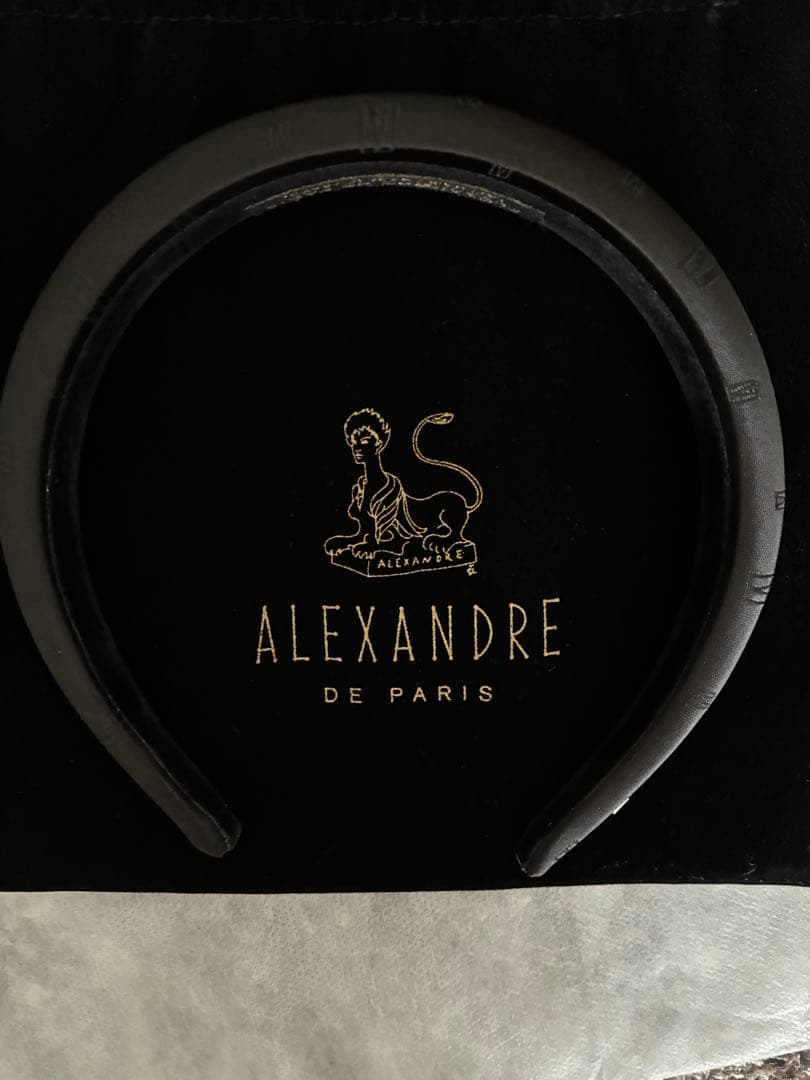ALEXANDRE DE PARIS ブラック ヘアバンド　カチューシャ　希少