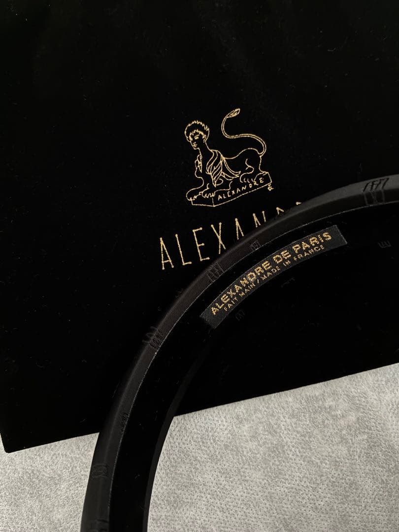 ALEXANDRE DE PARIS ブラック ヘアバンド　カチューシャ　希少