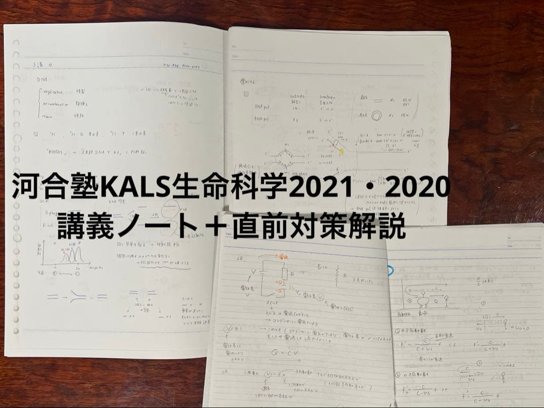 【医学部編入】河合塾KALS 2021フルセット＋講義ノート＋過去問＋面接資料付