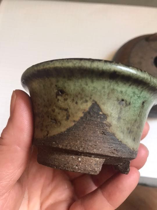 盆栽鉢　希少時代小品盆栽鉢ミニ盆栽鉢作家鉢＆光泉鉢山野草多肉植物サボテン