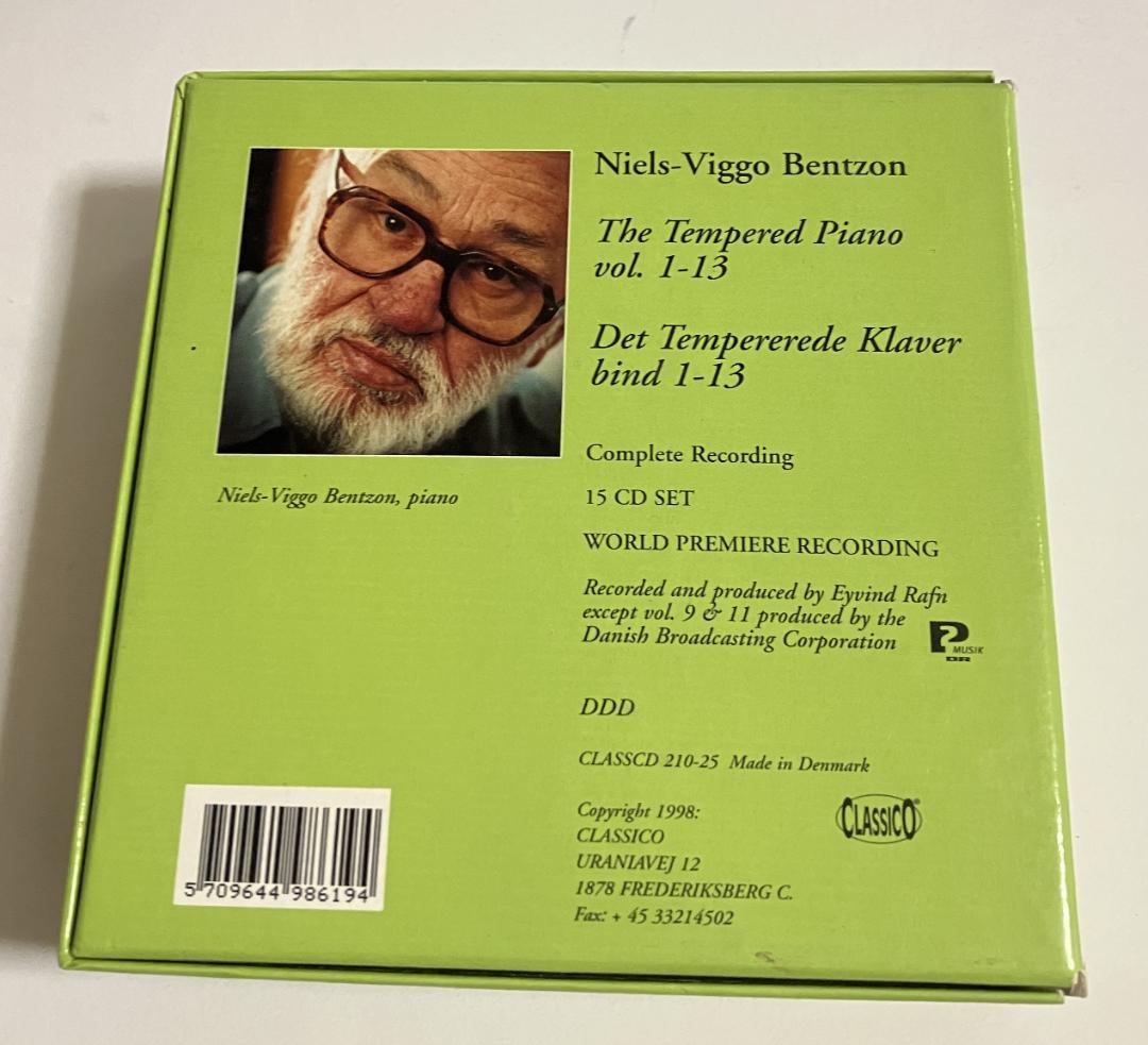 Niels Viggo Bentzon 平均律クラヴィーア 15CD BOX