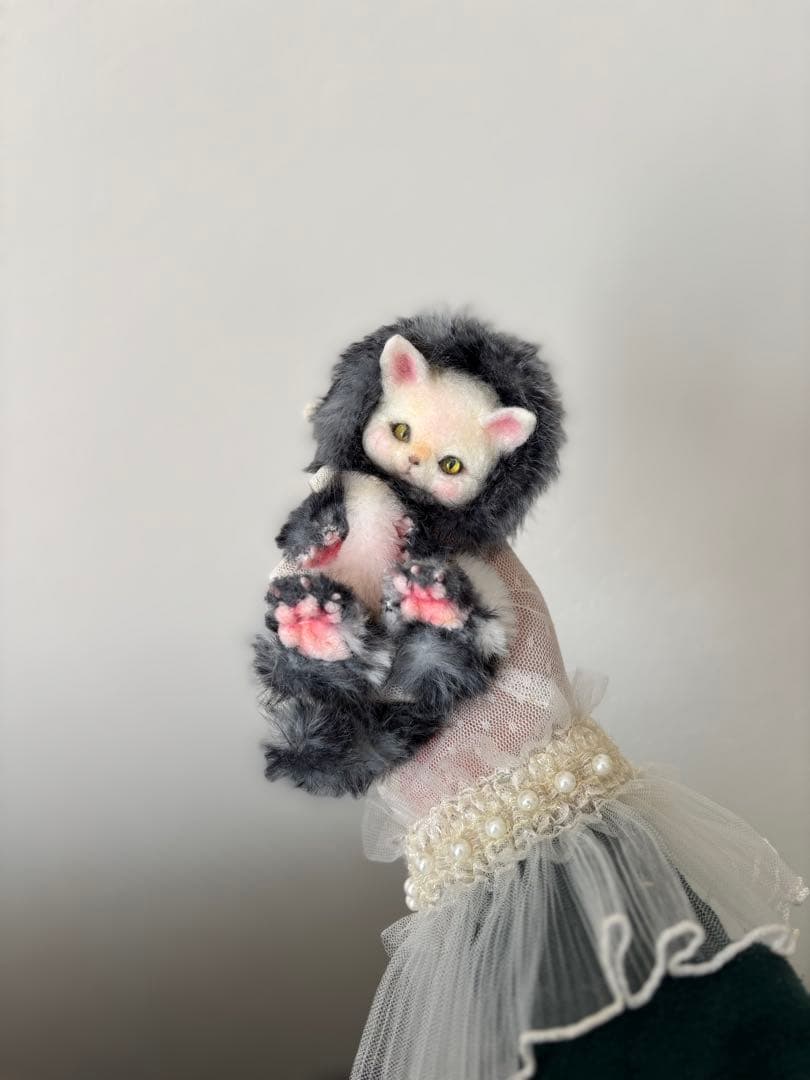 アートドール　No.066トラ猫幻獣　羊毛フェルト