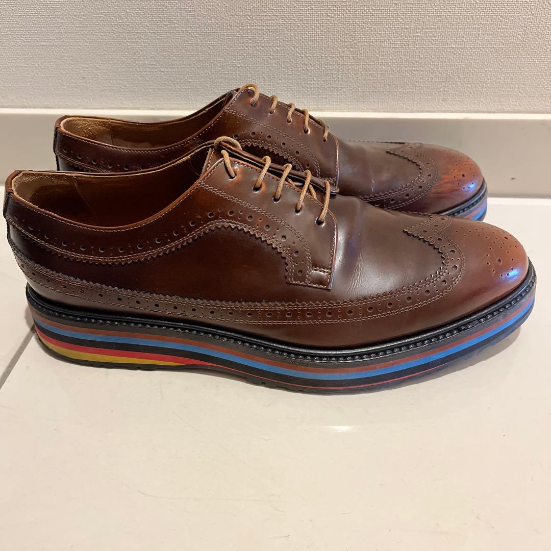 ポールスミス　ウイングチップシューズ　焦茶　UK8 26.5cm