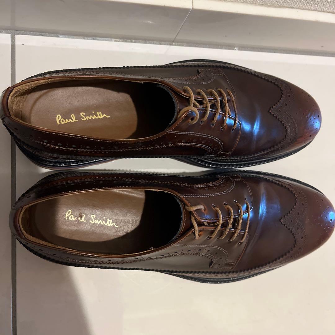 ポールスミス　ウイングチップシューズ　焦茶　UK8 26.5cm