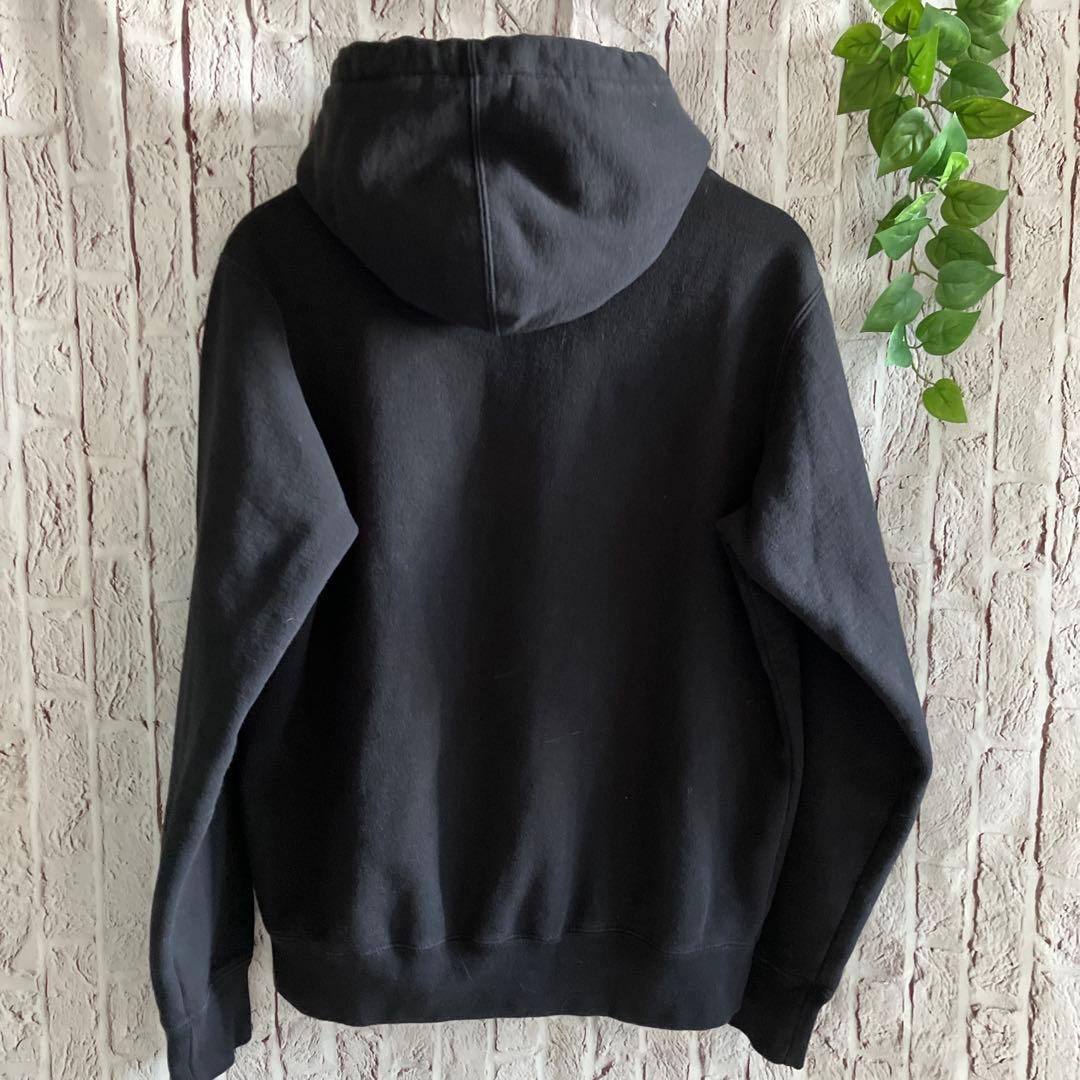 Supreme（シュプリーム）ブラック×レッド ジップアップパーカー S～M