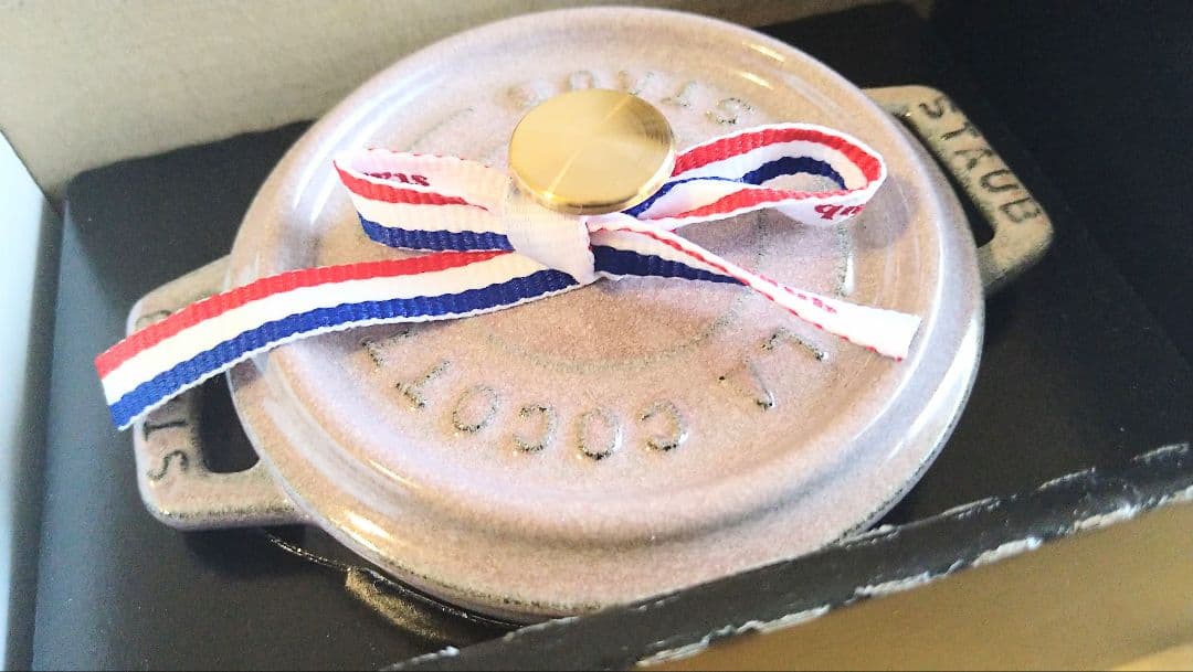 新品　Staub ココット10 シフォンローズ