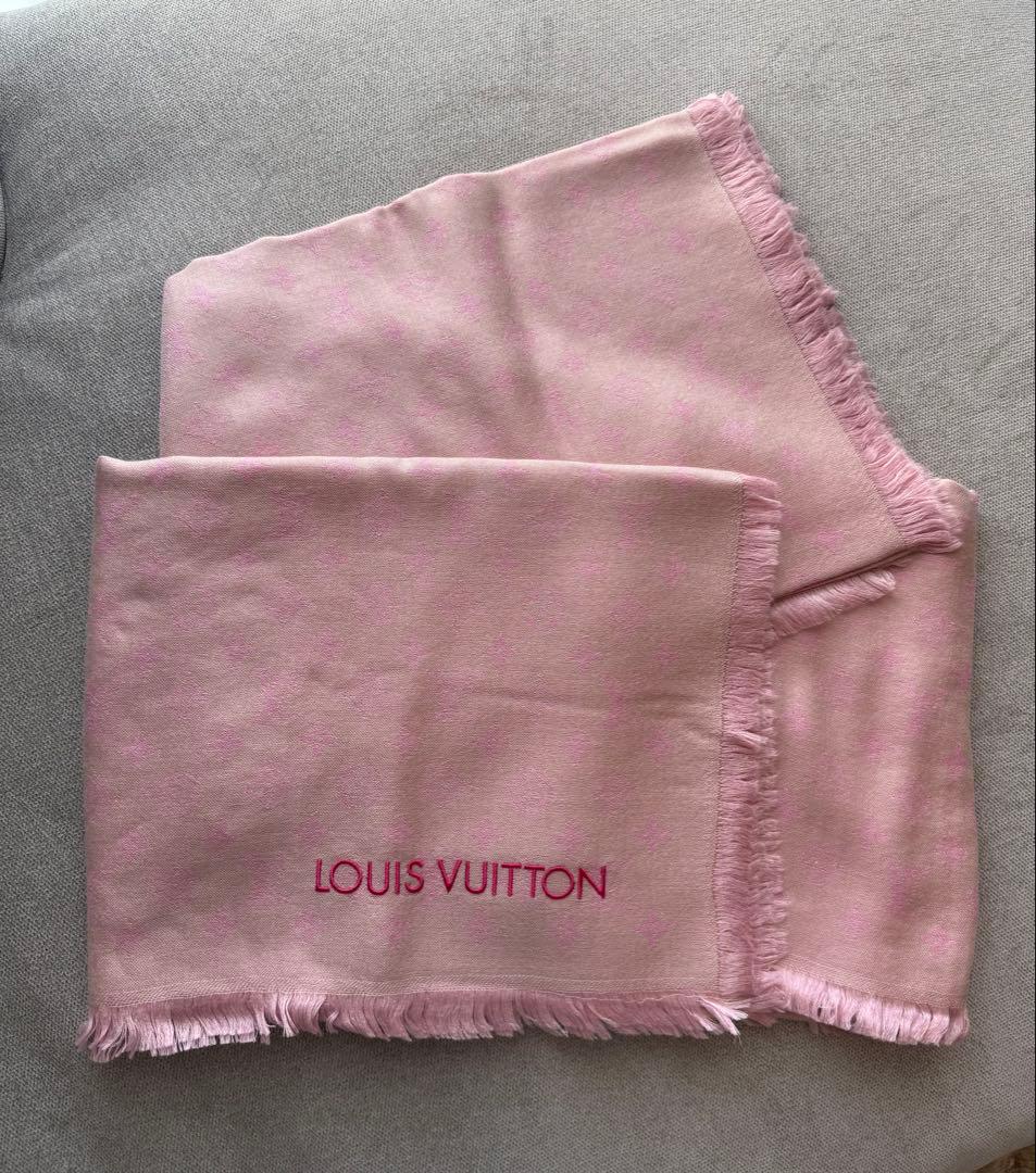 新品未使用 LOUIS VUITTON 大判ピンク ストール