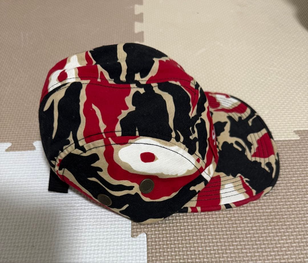 Supreme キャップ　カモフラ