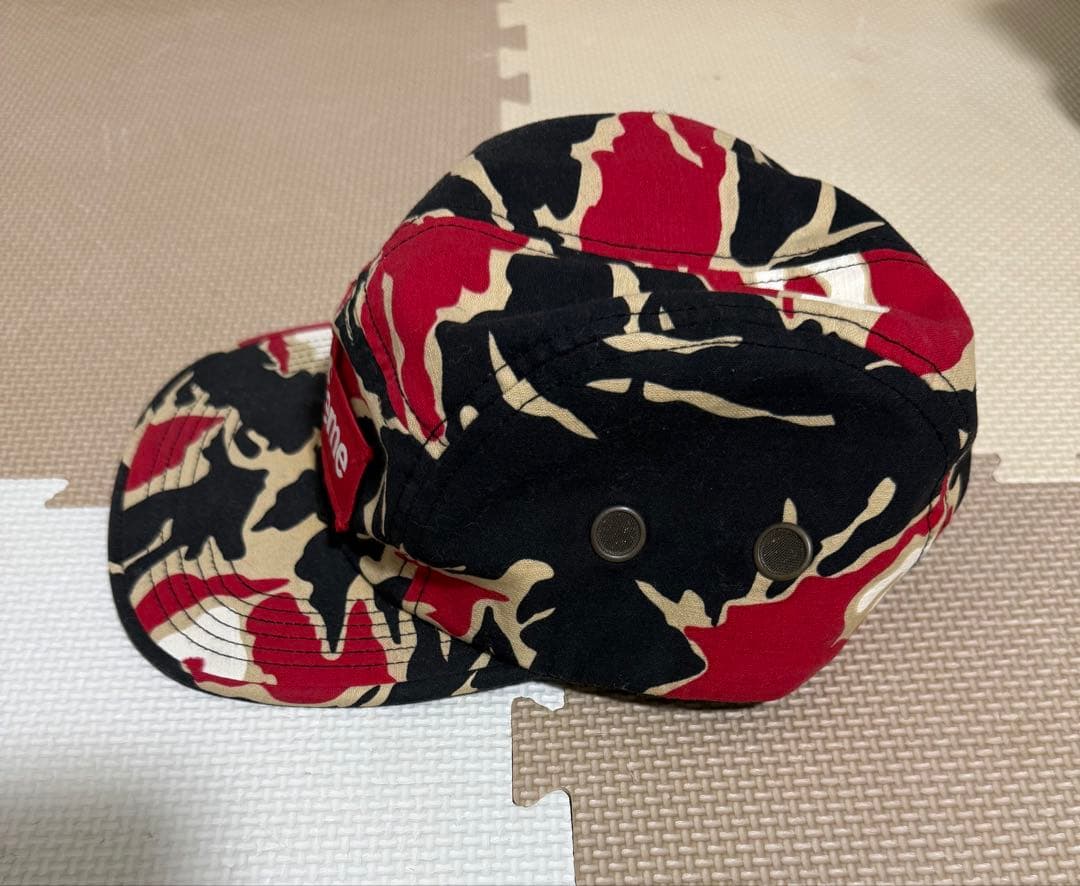 Supreme キャップ　カモフラ