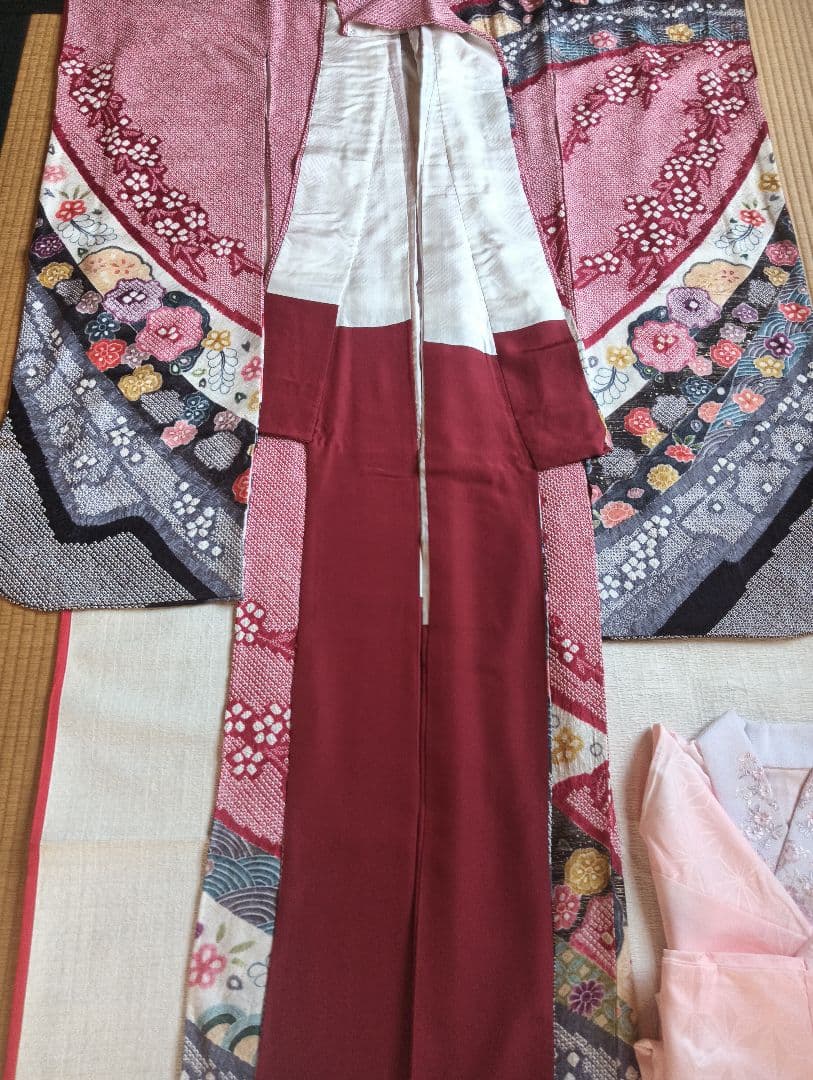 豪華本絞り 優しいお嬢様色　金彩友禅　振袖フルセット　美品　丈166 裄67.5