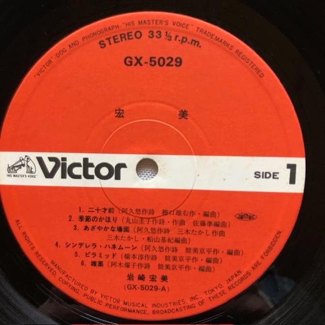 岩崎宏美 HIROMI 宏美 GX 5027-29 3LP 帯 y107