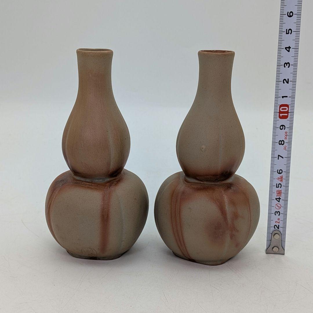 窯元陶正園 備前焼 酒器セット（徳利2本&酒杯5客） 共箱 とっくり 酒盃 在銘