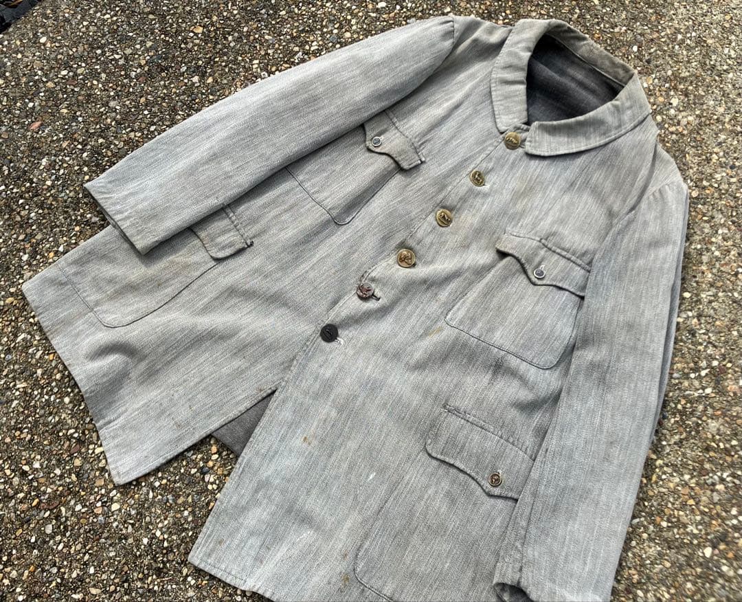 1910s20s french vintage ハンティングコート　6ボタン