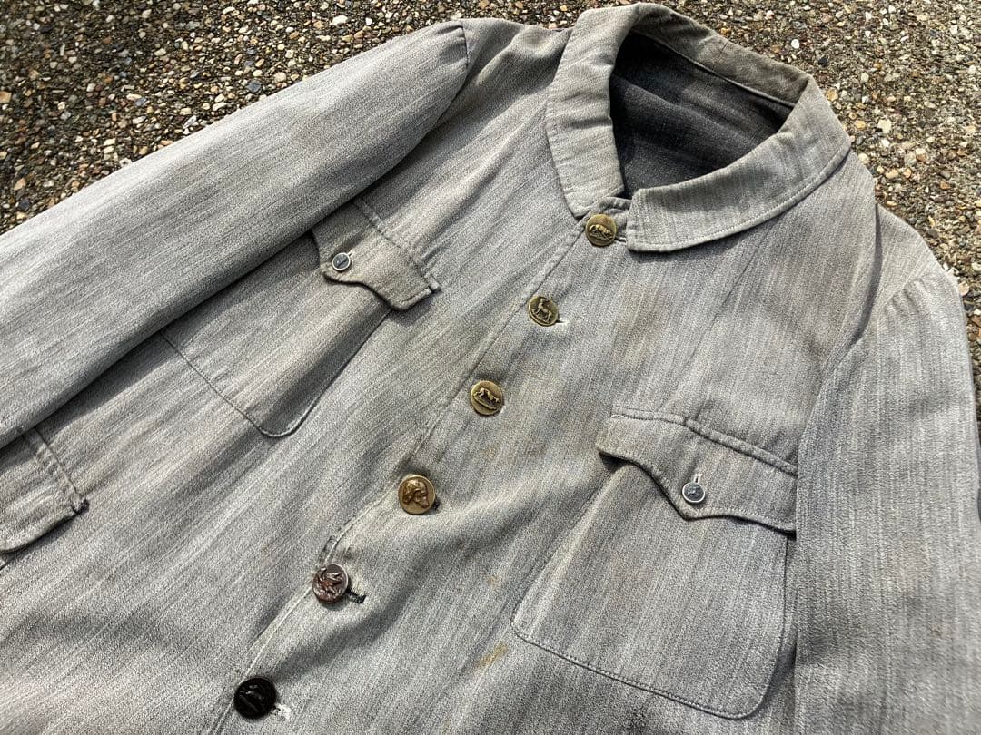 1910s20s french vintage ハンティングコート　6ボタン