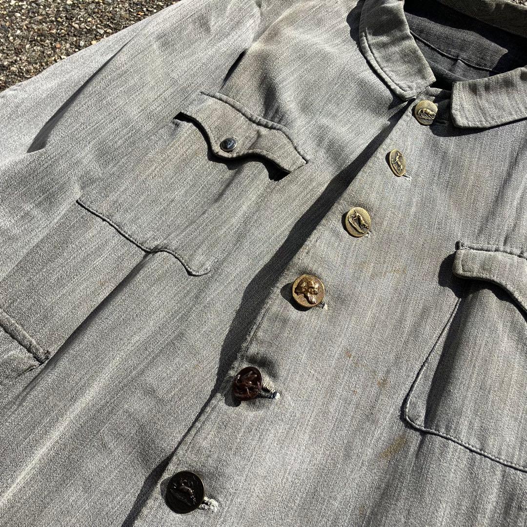 1910s20s french vintage ハンティングコート　6ボタン