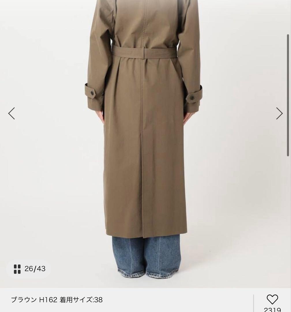 C/N TRENCH コート ブラウン 36