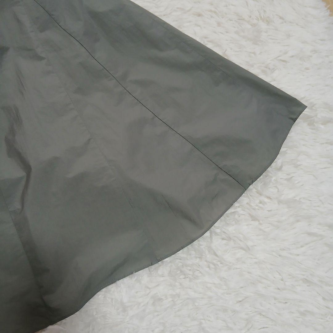 【23区】25SS 撥水加工/洗える ナイロンコットンタフタ フレア スカート