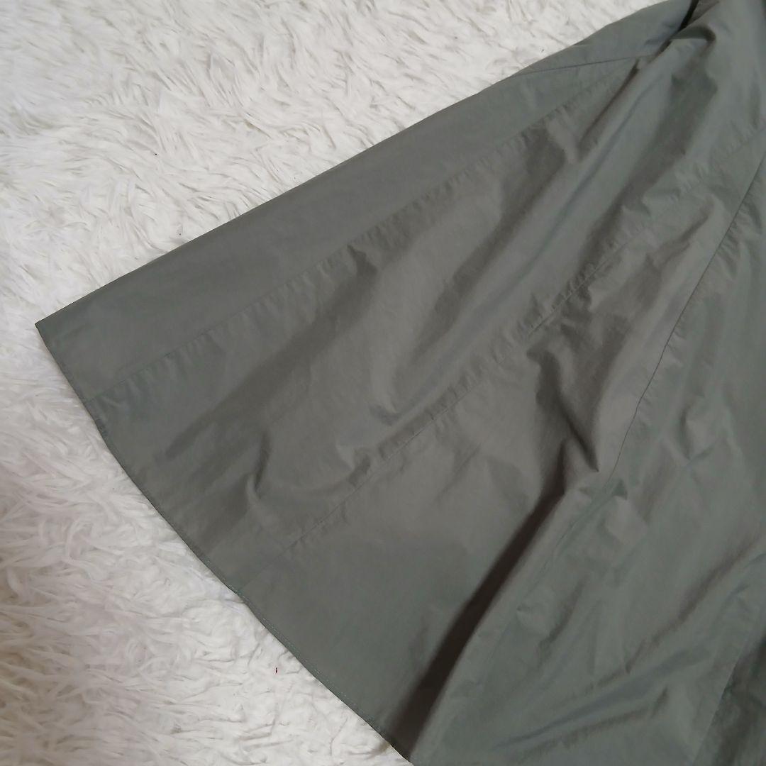 【23区】25SS 撥水加工/洗える ナイロンコットンタフタ フレア スカート