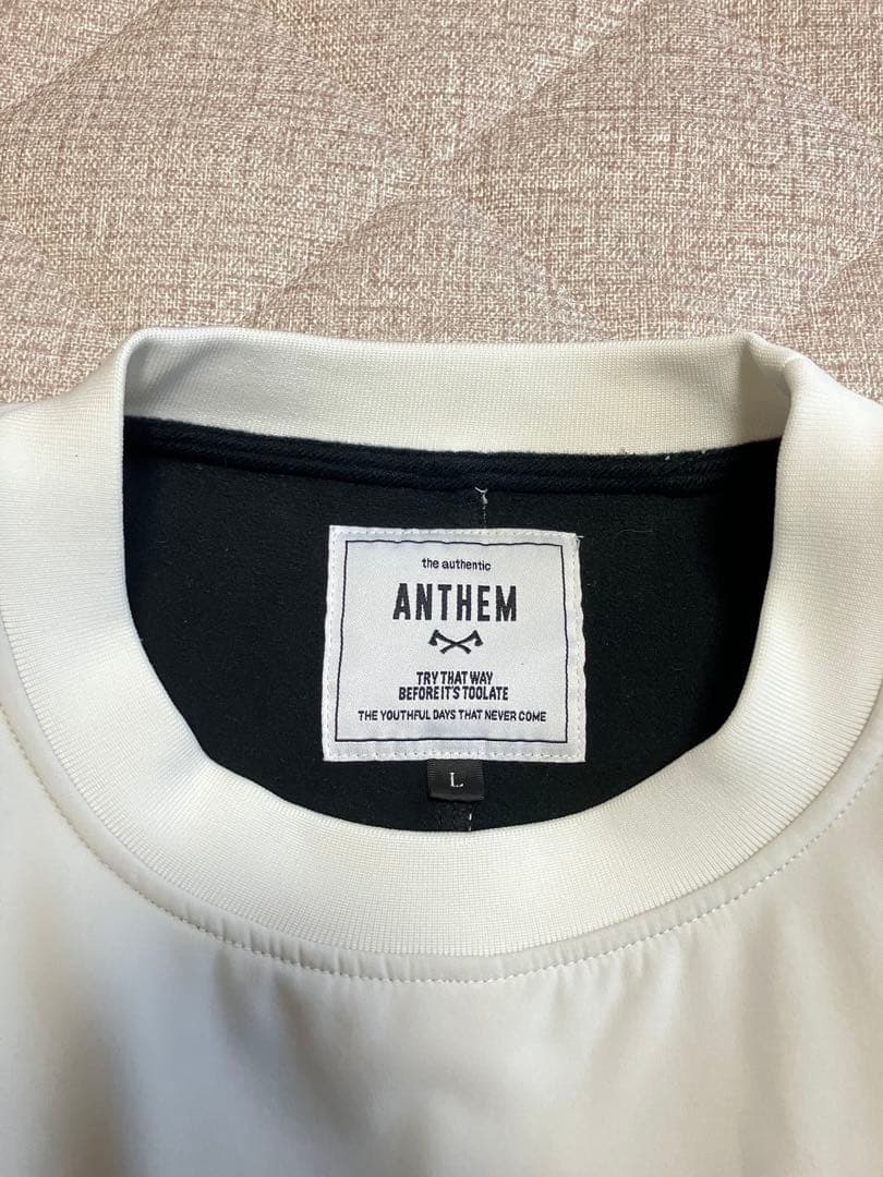 ANTHEM スノーボード　ウェア　ホワイト ゴールド Lサイズ