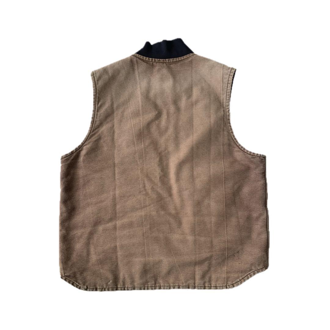 90s Carhartt ダックベスト　ブラウン　フェード