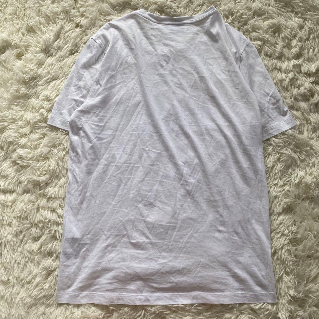 サルヴァトーレフェラガモ 半袖 Tシャツ 白 ロゴ 美品 立体プリント 希少