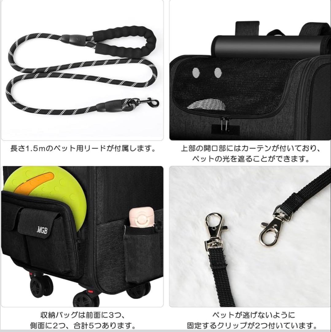 小型犬用 猫用 ペットキャリー リュック バッグ 3WAY 折りたたみ