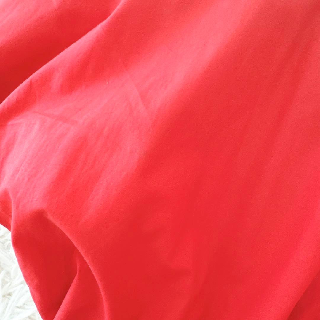 イヴサンローラン YSL✨ステンカラーコート ベルト エポレット レッド M