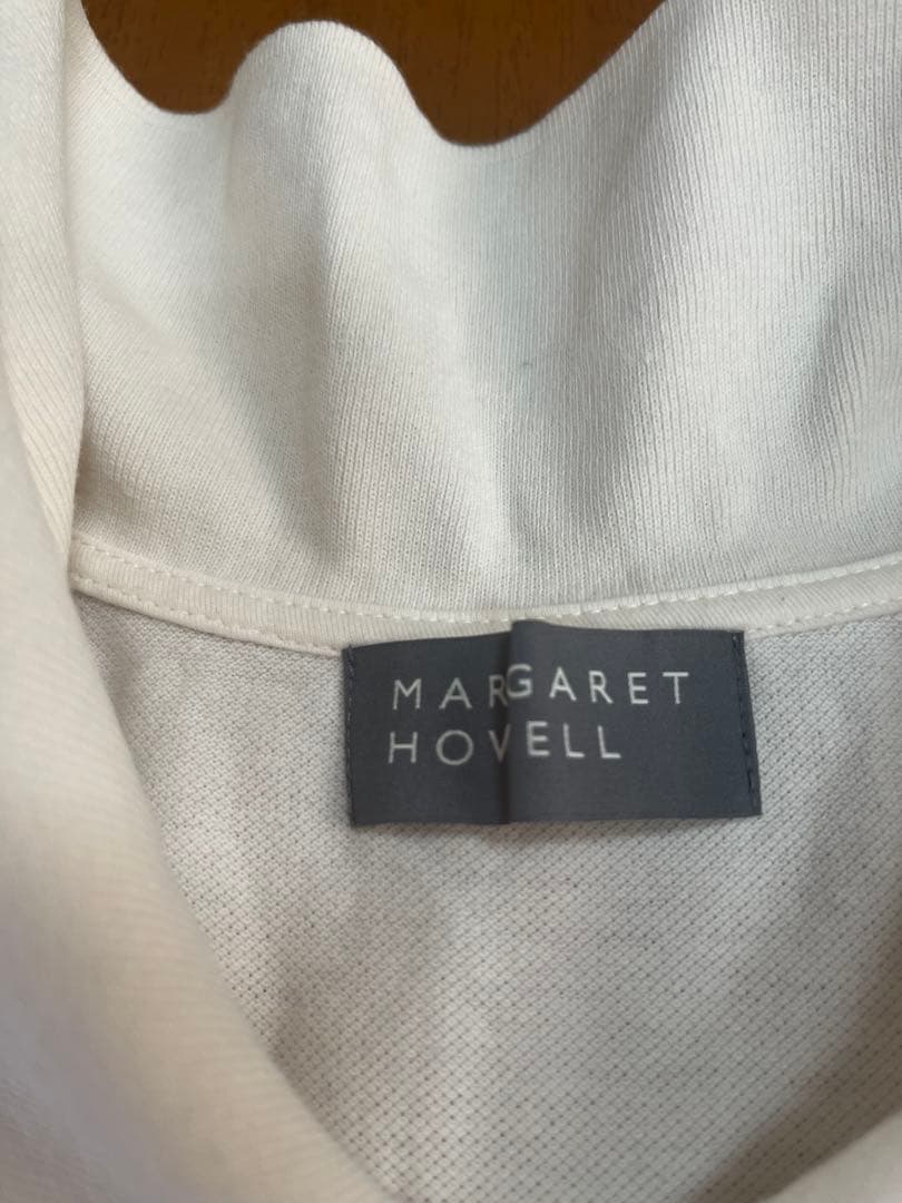 MARGARET HOWELL ホワイト ポロシャツ 半袖