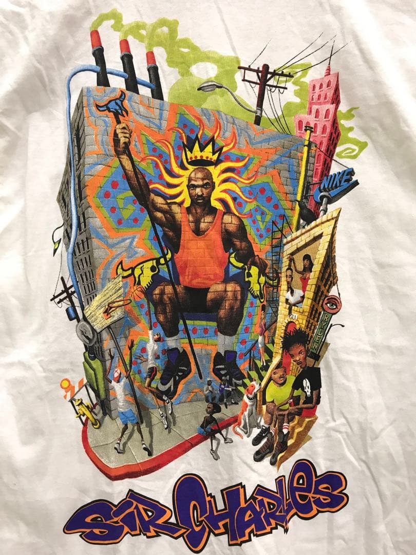 新品デッドストック NIKE 銀タグ 90s NBAチャールズバークレーTシャツ
