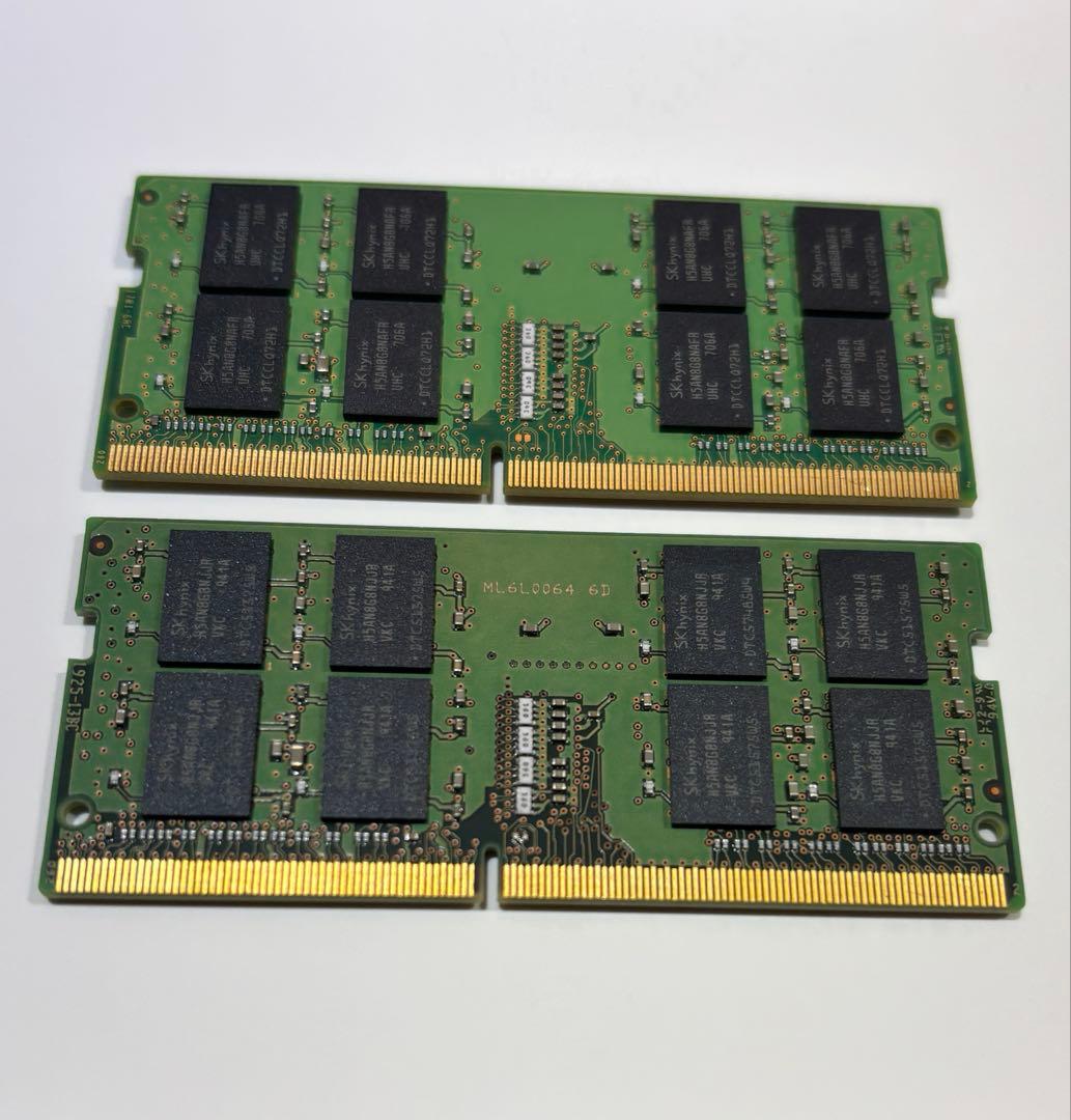 【ジャンク】SKhynix DDR4 16GB 2枚